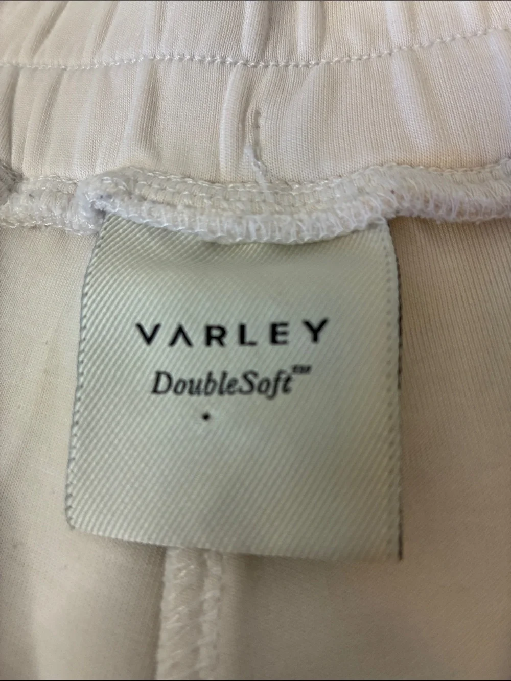 Varley Ollie High Rise DoubleSoft Sweat Shorts Cream 3.5 S
